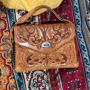 Vintage thifted hard purse